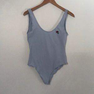 Rose Embroidered Body Suit